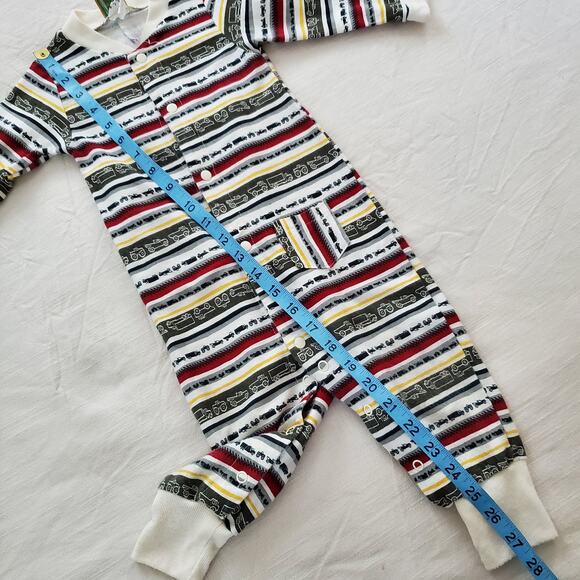 Vintage Trucks Striped Bodysuit 9-12 months - Picture 5 of 6